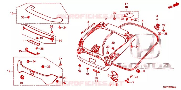 Screenshot 2025-12-18 at 09-36-53 Rear door panel(2d) for Honda CIVIC SPORT NAVI 5 Doors full automatic 2018 - Honda